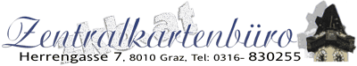 zentralkartenbüro - herrengasse 7  - a- 8010 graz - tel. 0316 830255